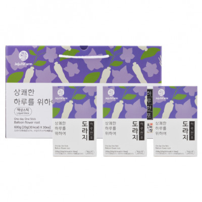 제주앤팜 하루한포 액상스틱 도라지세트