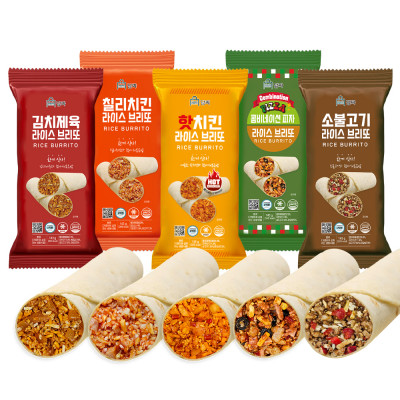 담짜 라이스 브리또 5종 143g /식사대용/아침식사/냉동식품/간편식/야식
